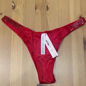 Victoria's Secret Scarlet Sparkle Thong
